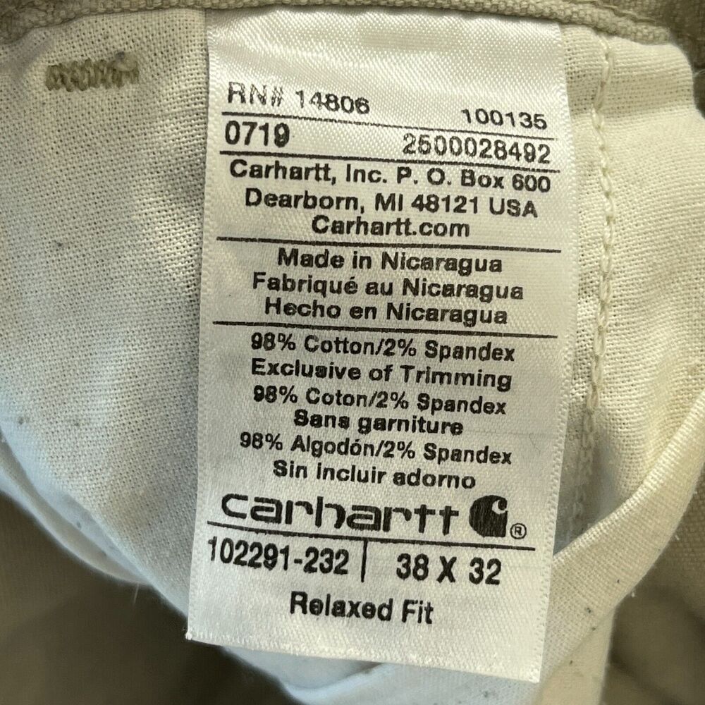 Men's canvas Carhartt pants - Picture 4 of 6